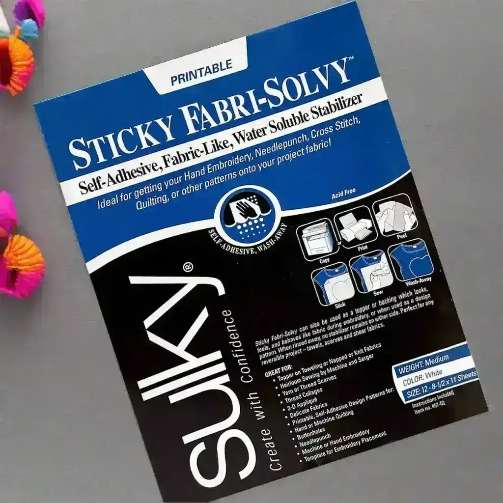 1 Sheet of Sulky Sticky Fabri Solvy Stabiliser , Embroidery Supplies , Sulky , Embroidery, embroidery hoop, embroidery hoop kit, Embroidery Kit, embroidery kit for adults, embroidery kit fro beginners, embroidery pattern, Embroidery Supplies, hand embroidery fabric, hand embroidery seat frame, modern embroidery kits, nurge embroidery hoop, Printed Pattern, sticky fabri solvy stabiliser, StitchDoodles, sulky sticky fabri solvy, water soluble transfer paper , StitchDoodles , shop.stitchdoodles.com