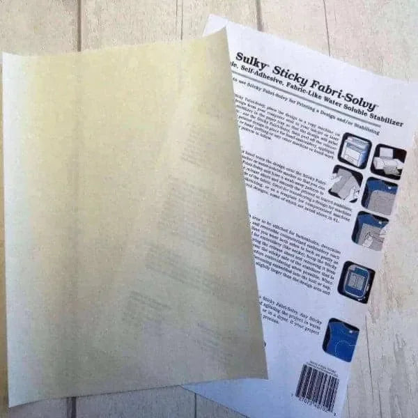 1 Sheet of Sulky Sticky Fabri Solvy Stabiliser , Embroidery Supplies , Sulky , Embroidery, embroidery hoop, embroidery hoop kit, Embroidery Kit, embroidery kit for adults, embroidery kit fro beginners, embroidery pattern, Embroidery Supplies, hand embroidery fabric, hand embroidery seat frame, modern embroidery kits, nurge embroidery hoop, Printed Pattern, sticky fabri solvy stabiliser, StitchDoodles, sulky sticky fabri solvy, water soluble transfer paper , StitchDoodles , shop.stitchdoodles.com