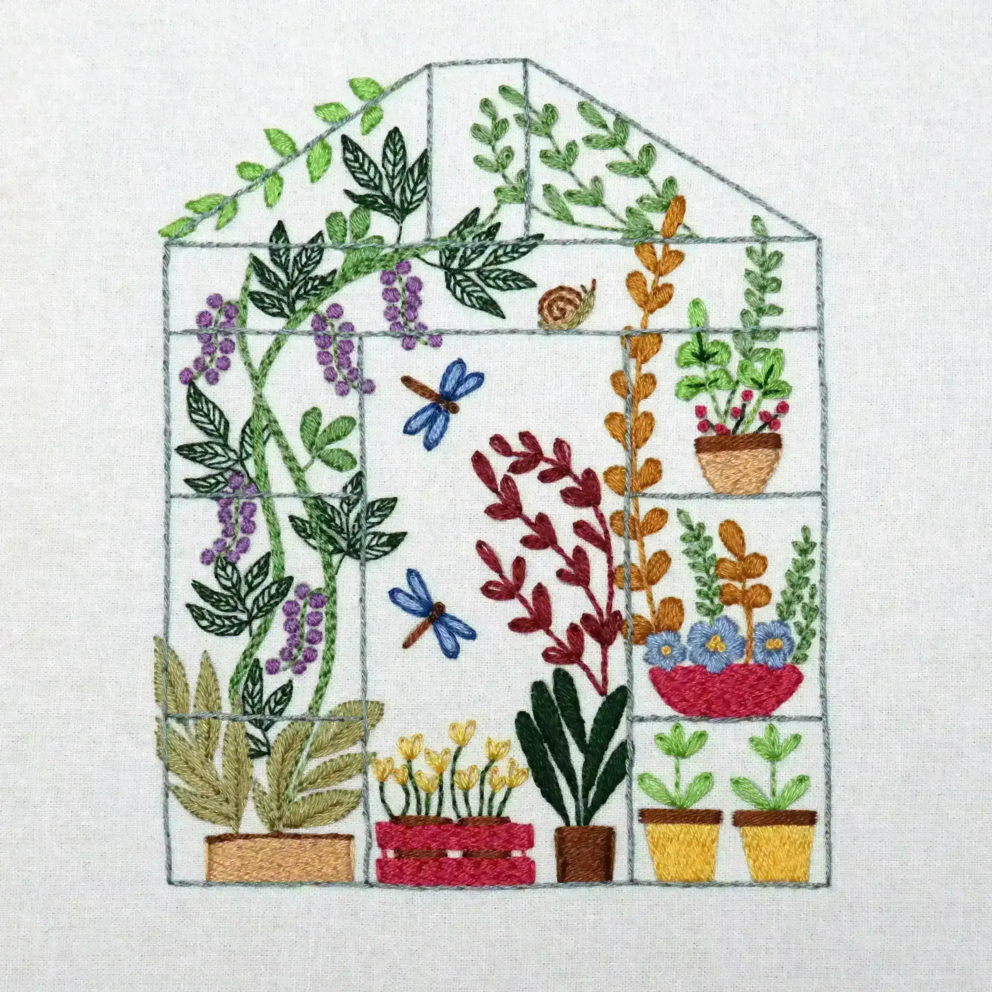 Cottage Garden Stitches Embroidery Designs 4/5/6 Printed Fabric