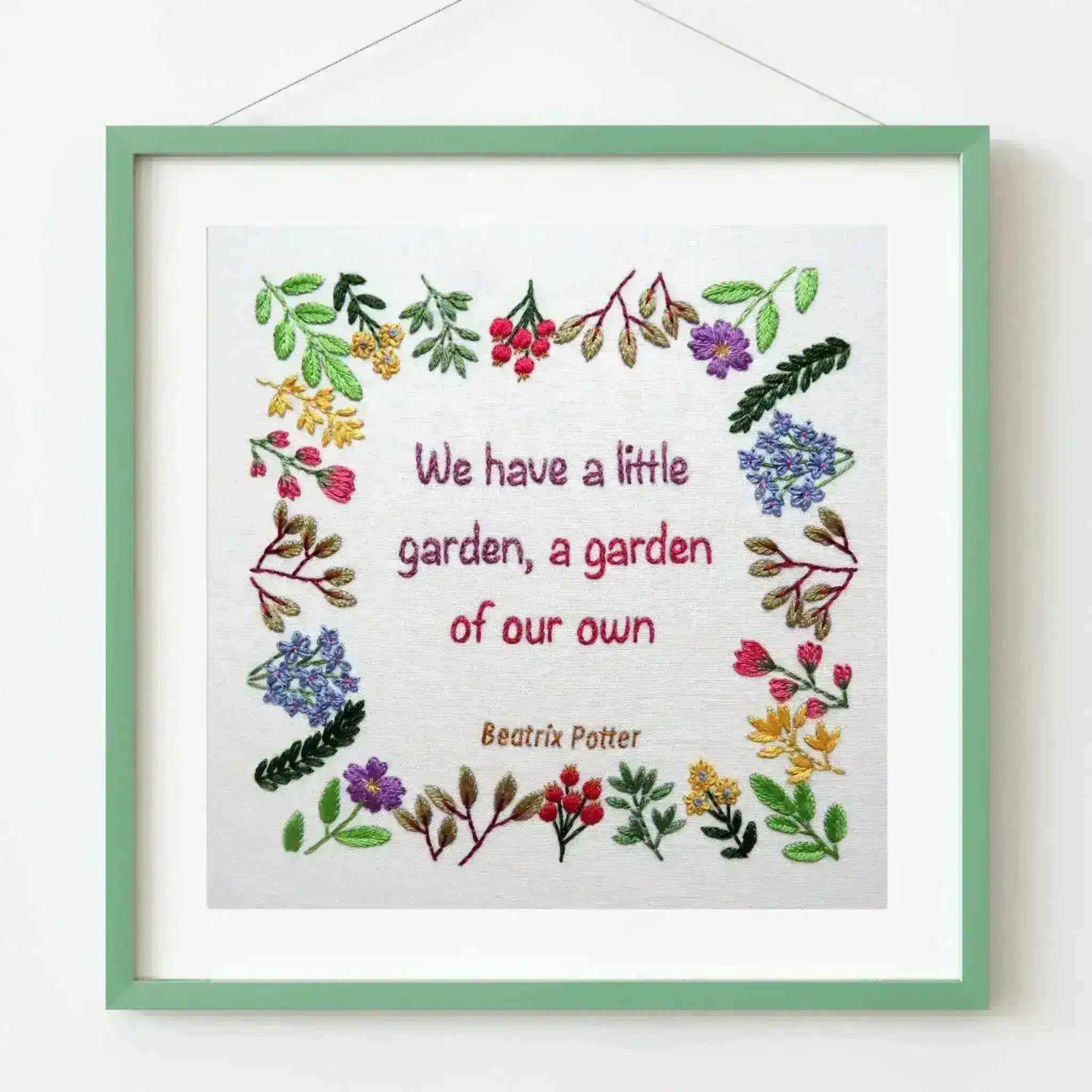 Cottage Garden Stitches Embroidery Designs 1/2/3 Printed Fabric