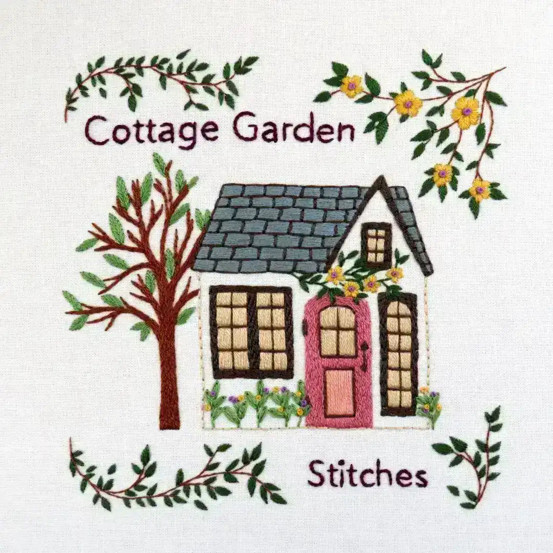 Cottage Garden Stitches Embroidery Designs 1/2/3 Printed Fabric