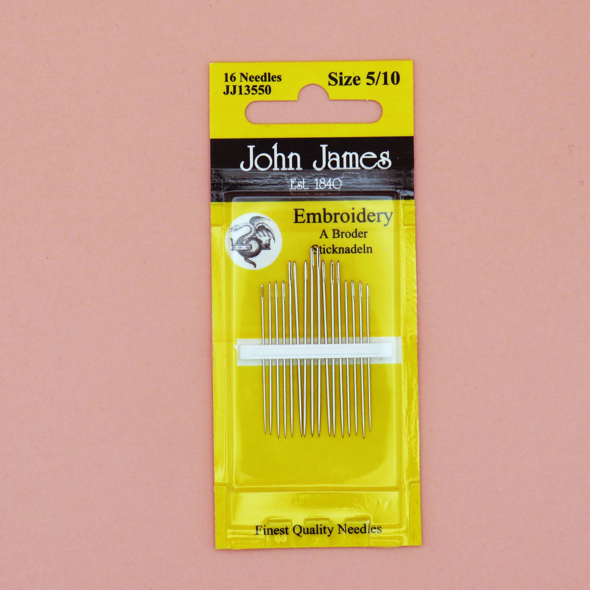 John James Embroidery Needles – Precision Tools for Detailed Needlework