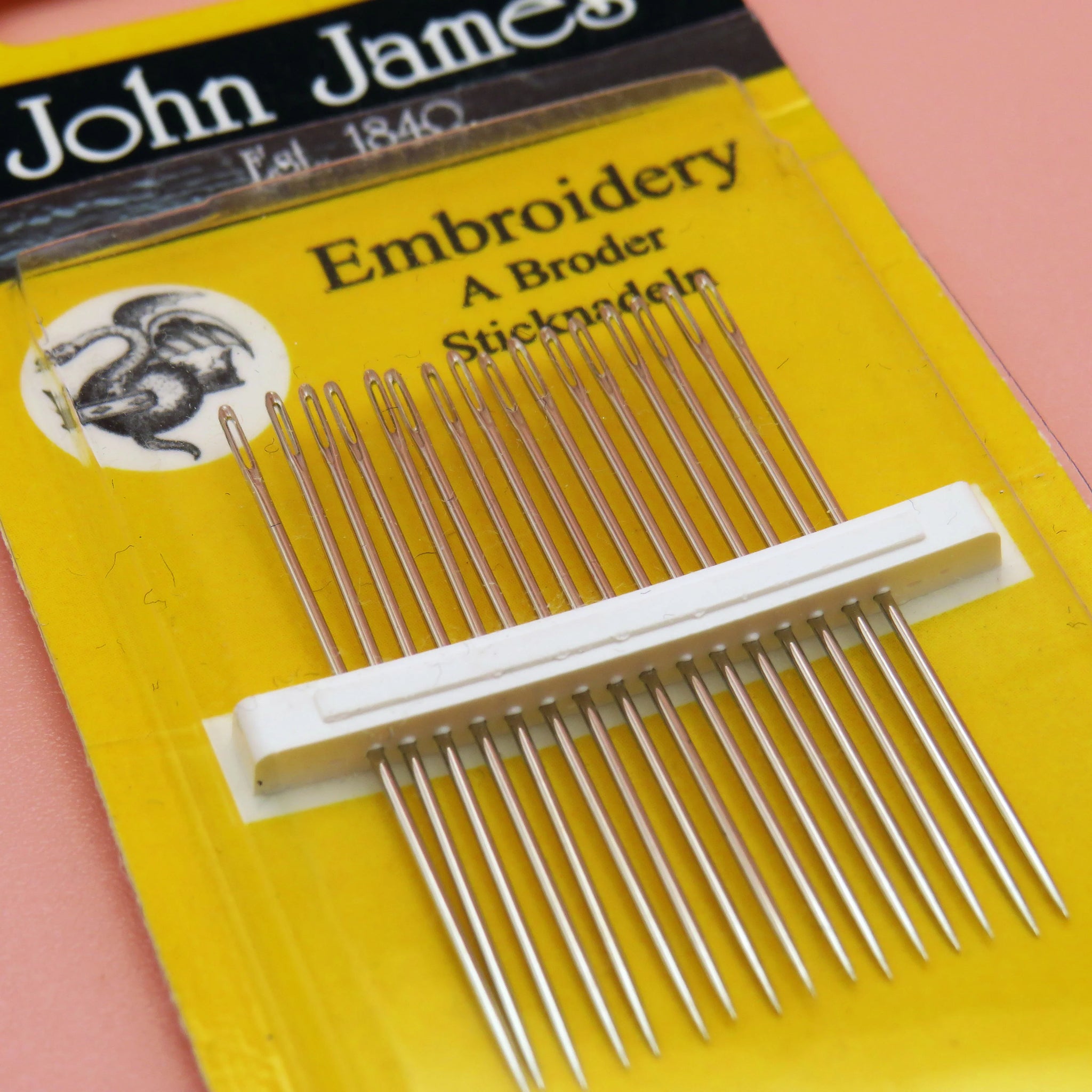 John James Embroidery Needles – Precision Tools for Detailed Needlework