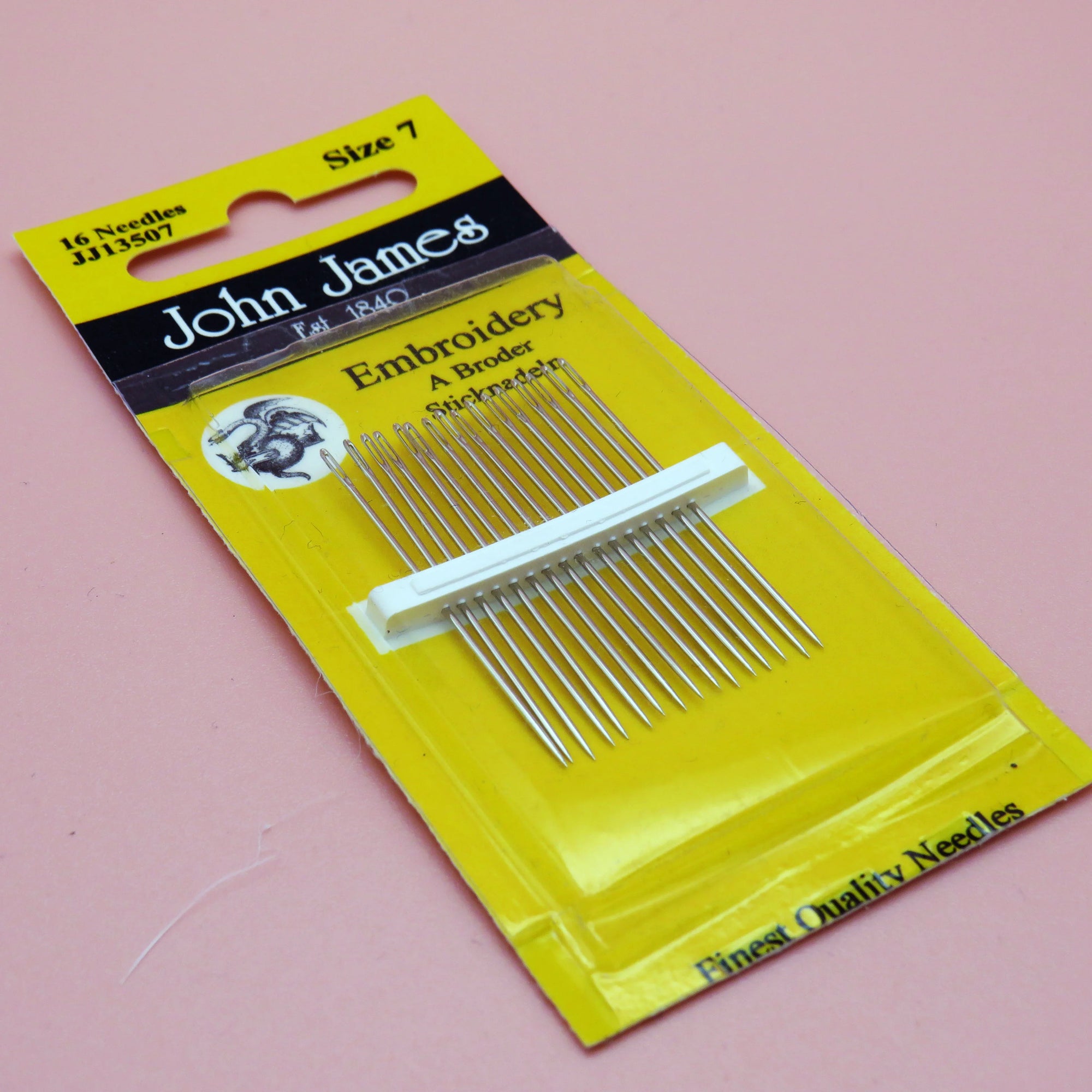 John James Embroidery Needles – Precision Tools for Detailed Needlework