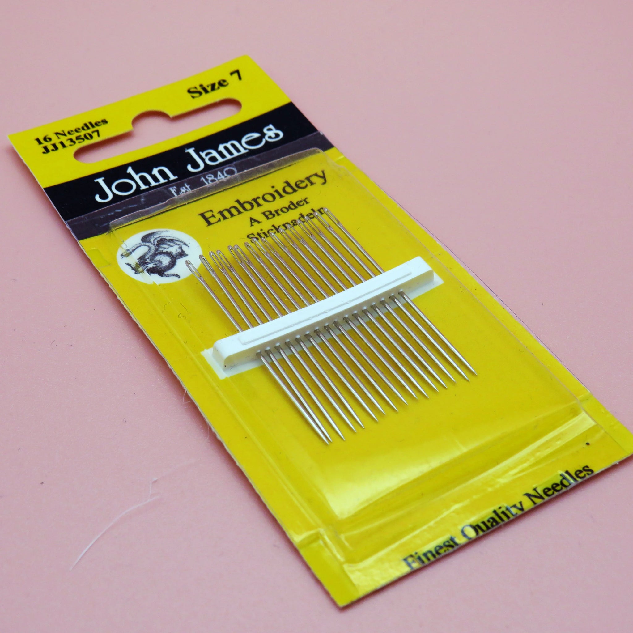 John James Embroidery Needles – Precision Tools for Detailed Needlework
