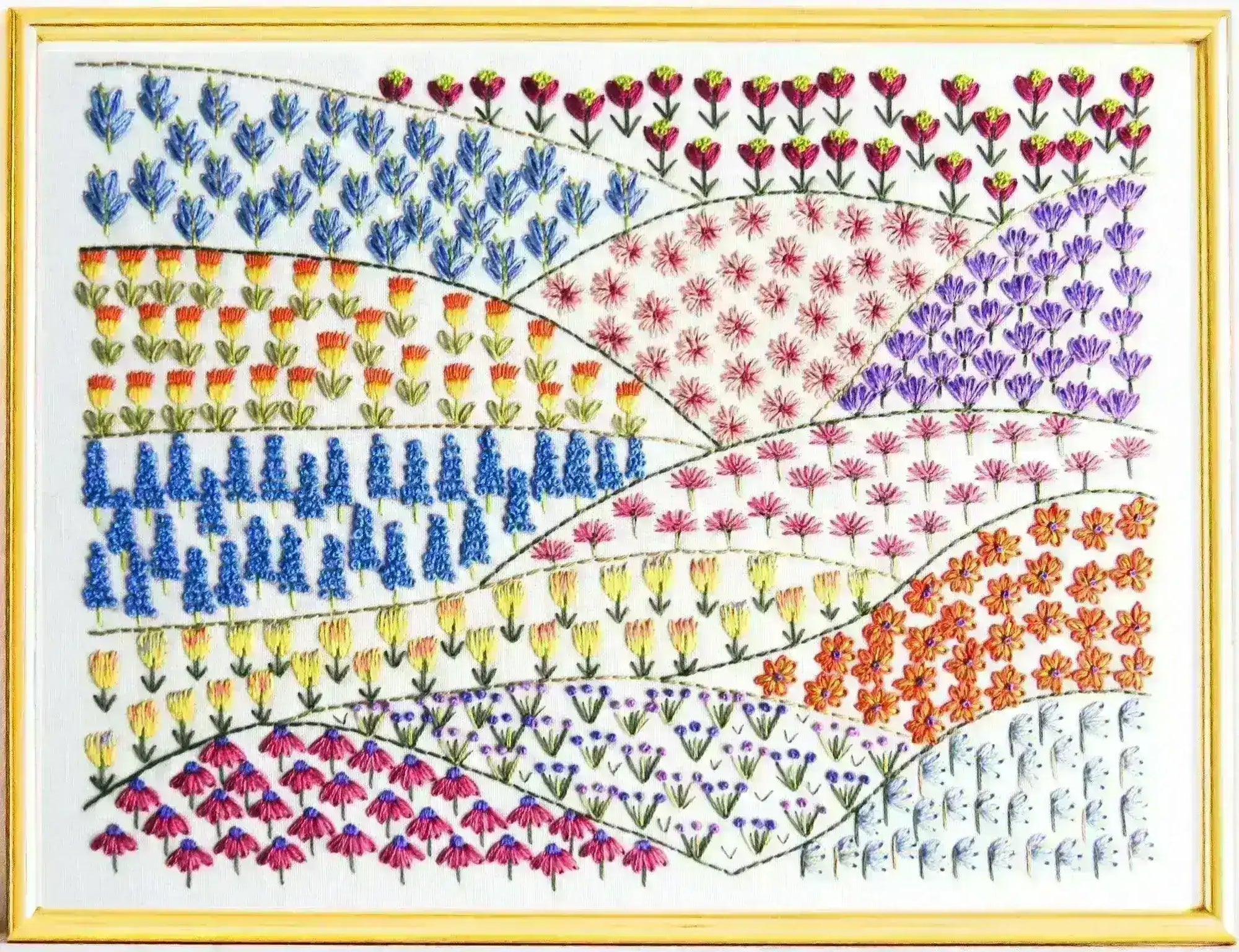 A Flower a Day Pre Printed Embroidery Fabric Pattern , Pre Printed Fabric Pattern , StitchDoodles , embroidery hoop kit, embroidery kit for adults, embroidery kit for beginners, embroidery kits for adults, embroidery kits for beginers, hand embroidery, hand embroidery pattern, modern embroidery kits, Printed Pattern , StitchDoodles , shop.stitchdoodles.com