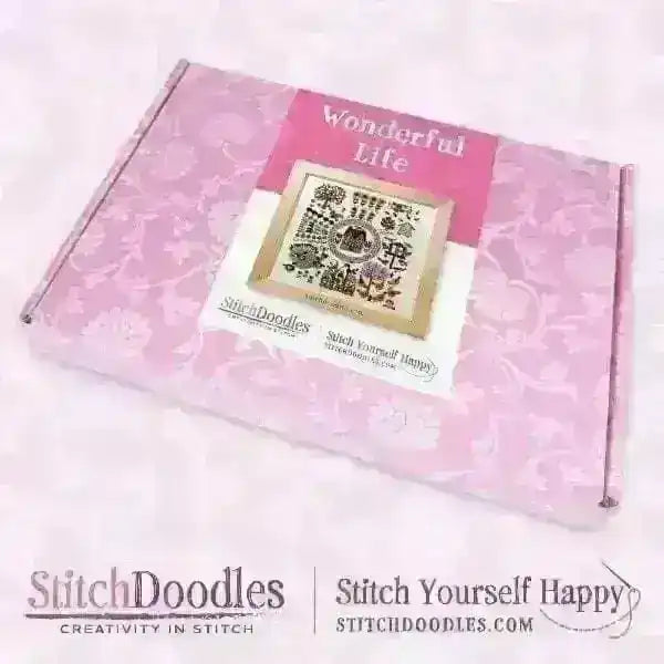 A Wonderful Life Hand Embroidery Kit , Embroidery Kit , StitchDoodles , Embroidery, embroidery hoop, embroidery hoop kit, Embroidery Kit, embroidery kit for adults, embroidery kit fro beginners, embroidery pattern, hand embroidery, hand embroidery fabric, hand embroidery kit, hand embroidery seat frame, modern embroidery kits, nurge embroidery hoop, nurge hoops, nurge seat stand, Printed Pattern, wildlife embroidery , StitchDoodles , shop.stitchdoodles.com