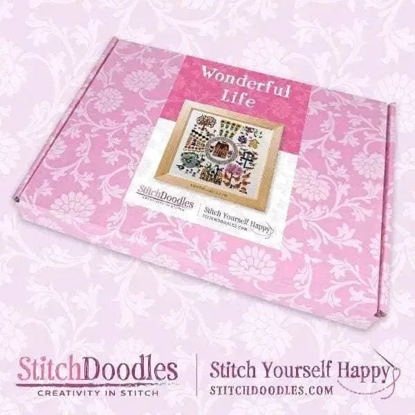 A Wonderful Life Hand Embroidery Kit , Embroidery Kit , StitchDoodles , Embroidery, embroidery hoop, embroidery hoop kit, Embroidery Kit, embroidery kit for adults, embroidery kit fro beginners, embroidery pattern, hand embroidery, hand embroidery fabric, hand embroidery kit, hand embroidery seat frame, modern embroidery kits, nurge embroidery hoop, nurge hoops, nurge seat stand, Printed Pattern, wildlife embroidery , StitchDoodles , shop.stitchdoodles.com