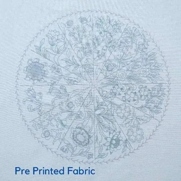 A Year Inspired by William Morris Pre Printed Fabric PLUS PDF Pattern , Pre Printed Fabric Pattern , StitchDoodles , embroidery hoop kit, Embroidery Kit, embroidery kit for adults, embroidery kit fro beginners, flower month pattern, hand embroidery, hand embroidery pattern, modern embroidery kits, Printed Pattern, william morris embroidery, year of flowes , StitchDoodles , shop.stitchdoodles.com