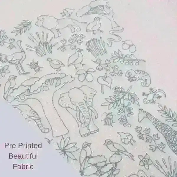 African Savanna, Hand Embroidery Kit , Embroidery Kit , StitchDoodles , A Wonderful Life Pattern, africa, african embroidery, Embroidery, embroidery hoop, embroidery hoop kit, Embroidery Kit, embroidery kit for adults, embroidery kit fro beginners, embroidery pattern, hand embroidery, hand embroidery fabric, hand embroidery kit, hand embroidery seat frame, hand embroidery thread, modern embroidery kits, nurge embroidery hoop, Printed Pattern , StitchDoodles , shop.stitchdoodles.com