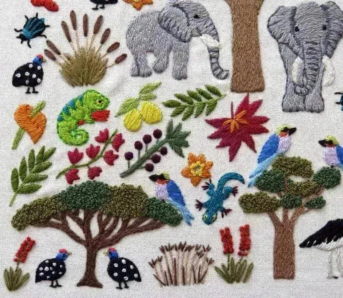 African Savanna Hand Embroidery PDF Pattern , PDF Download , StitchDoodles , africa, african embroidery, Embroidery, embroidery hoop, embroidery hoop kit, Embroidery Kit, embroidery kit for adults, embroidery kit fro beginners, embroidery pattern, hand embroidery, hand embroidery fabric, hand embroidery seat frame, modern embroidery kits, nurge embroidery hoop, PDF pattern, Printed Pattern , StitchDoodles , shop.stitchdoodles.com