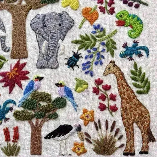 African Savanna Hand Embroidery PDF Pattern , PDF Download , StitchDoodles , africa, african embroidery, Embroidery, embroidery hoop, embroidery hoop kit, Embroidery Kit, embroidery kit for adults, embroidery kit fro beginners, embroidery pattern, hand embroidery, hand embroidery fabric, hand embroidery seat frame, modern embroidery kits, nurge embroidery hoop, PDF pattern, Printed Pattern , StitchDoodles , shop.stitchdoodles.com