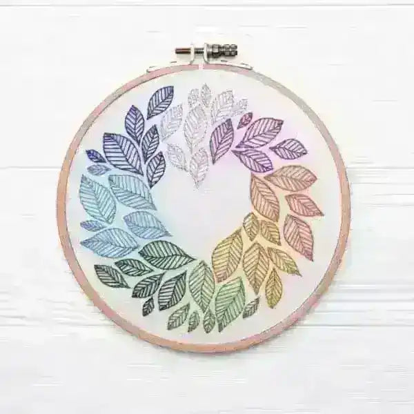 As the Leaves Turn Hand Embroidery Pattern , PDF Download , StitchDoodles , Embroidery, embroidery hoop, embroidery hoop kit, Embroidery Kit, embroidery kit for adults, embroidery kit fro beginners, embroidery pattern, hand embroidery, hand embroidery fabric, hand embroidery seat frame, modern embroidery kits, nurge embroidery hoop, PDF pattern, Printed Pattern , StitchDoodles , shop.stitchdoodles.com