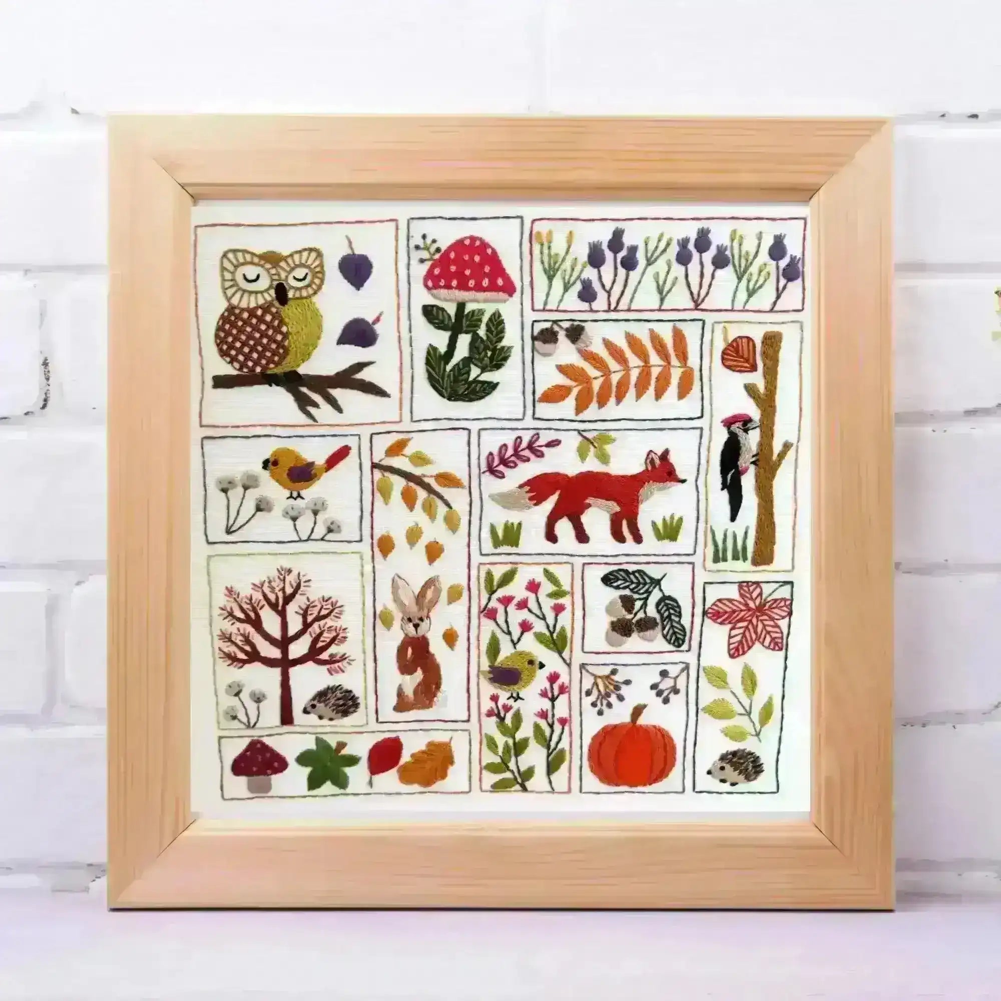 Autumn Splendour Hand Embroidery Pattern , PDF Download , StitchDoodles , Embroidery, embroidery hoop, embroidery hoop kit, Embroidery Kit, embroidery kit for adults, embroidery kit fro beginners, embroidery pattern, hand embroidery fabric, hand embroidery seat frame, modern embroidery kits, nurge embroidery hoop, Printed Pattern, wildlife embroidery , StitchDoodles , shop.stitchdoodles.com