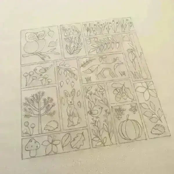 Autumn Splendour, Pre Printed Embroidery Fabric Pattern , Pre Printed Fabric Pattern , StitchDoodles , Embroidery, embroidery hoop, embroidery hoop kit, Embroidery Kit, embroidery kit for adults, embroidery kit fro beginners, embroidery pattern, hand embroidery fabric, hand embroidery seat frame, modern embroidery kits, nurge embroidery hoop, Printed Pattern, wildlife embroidery , StitchDoodles , shop.stitchdoodles.com
