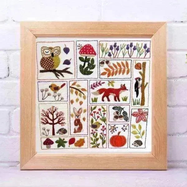 Autumn Splendour, Pre Printed Embroidery Fabric Pattern , Pre Printed Fabric Pattern , StitchDoodles , Embroidery, embroidery hoop, embroidery hoop kit, Embroidery Kit, embroidery kit for adults, embroidery kit fro beginners, embroidery pattern, hand embroidery fabric, hand embroidery seat frame, modern embroidery kits, nurge embroidery hoop, Printed Pattern, wildlife embroidery , StitchDoodles , shop.stitchdoodles.com