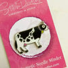 Beautiful Hard Enamel Needle Minder: Beautiful Cow , Embroidery Supplies , StitchDoodles , embroidery hoop kit, Embroidery Kit, embroidery kit for adults, embroidery kit fro beginners, modern embroidery kits, needleminder , StitchDoodles , shop.stitchdoodles.com