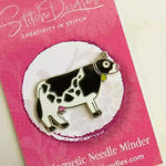Beautiful Hard Enamel Needle Minder: Beautiful Cow , Embroidery Supplies , StitchDoodles , embroidery hoop kit, Embroidery Kit, embroidery kit for adults, embroidery kit fro beginners, modern embroidery kits, needleminder , StitchDoodles , shop.stitchdoodles.com