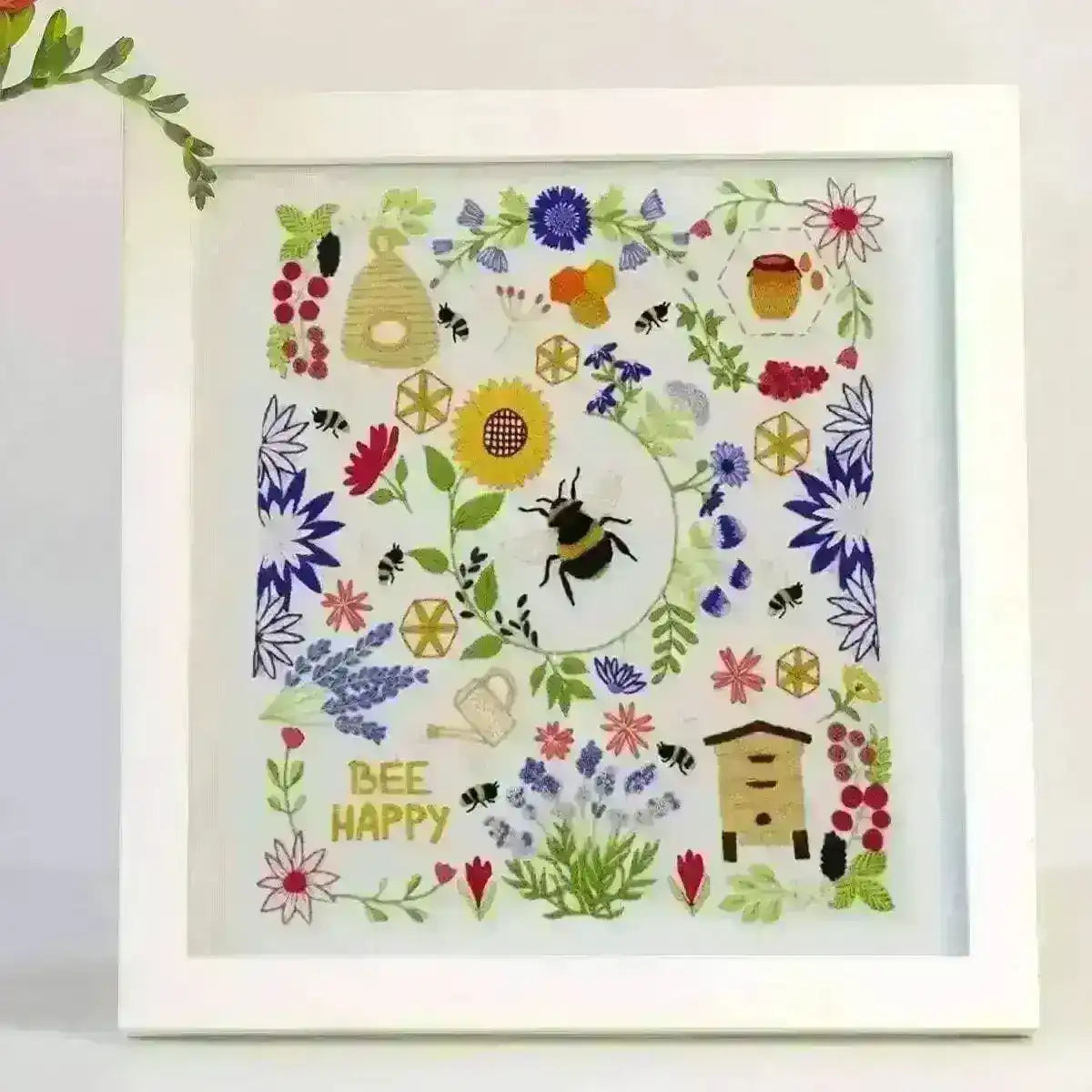 Bees and Blossoms Hand Embroidery Kit , Embroidery Kit , StitchDoodles , BEE EMBROIDERY, Bees and Blossoms, bird embroidery, Embroidery, embroidery hoop, embroidery hoop kit, Embroidery Kit, embroidery kit for adults, embroidery kit fro beginners, embroidery pattern, hand embroidery, hand embroidery fabric, hand embroidery kit, hand embroidery seat frame, hand embroidery thread, modern embroidery kits, nurge embroidery hoop, Printed Pattern, wildlife embroidery , StitchDoodles , shop.stitchdoodles.com