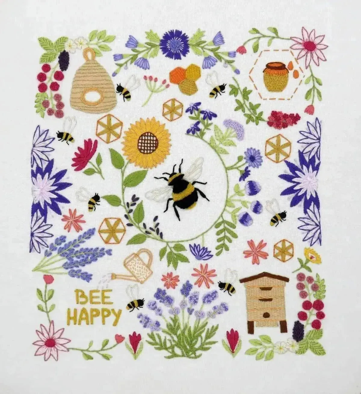 Bees and Blossoms Hand Embroidery Pattern , PDF Download , StitchDoodles , bird embroidery, Embroidery, embroidery hoop, embroidery hoop kit, Embroidery Kit, embroidery kit for adults, embroidery kit fro beginners, embroidery pattern, hand embroidery, hand embroidery fabric, hand embroidery kit, hand embroidery seat frame, modern embroidery kits, nurge embroidery hoop, PDF pattern, Printed Pattern, wildlife embroidery , StitchDoodles , shop.stitchdoodles.com