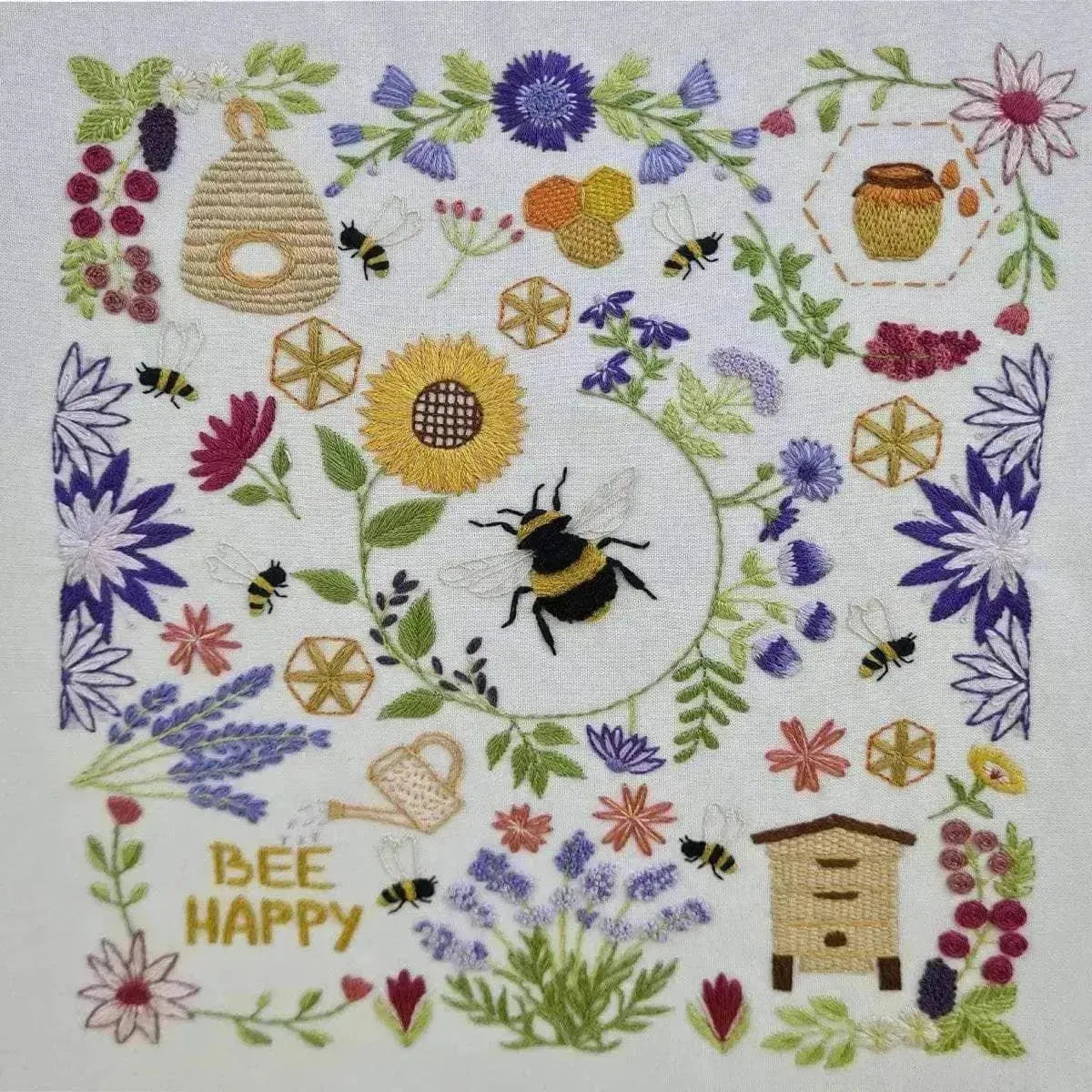 Bees and Blossoms Hand Embroidery Pattern , PDF Download , StitchDoodles , bird embroidery, Embroidery, embroidery hoop, embroidery hoop kit, Embroidery Kit, embroidery kit for adults, embroidery kit fro beginners, embroidery pattern, hand embroidery, hand embroidery fabric, hand embroidery kit, hand embroidery seat frame, modern embroidery kits, nurge embroidery hoop, PDF pattern, Printed Pattern, wildlife embroidery , StitchDoodles , shop.stitchdoodles.com