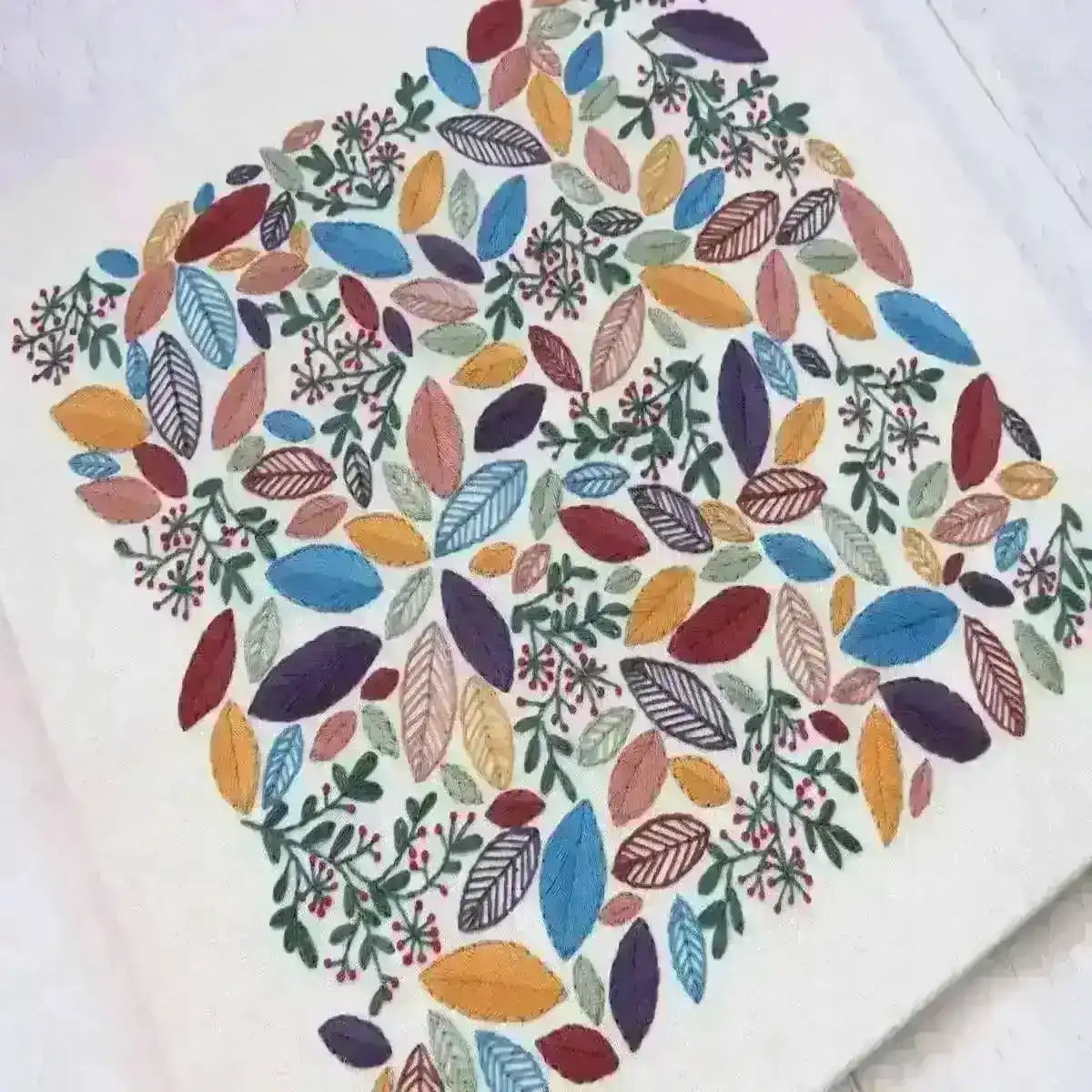 Changing Leaves Hand Embroidery Pattern , PDF Download , StitchDoodles , Embroidery, embroidery hoop, embroidery hoop kit, Embroidery Kit, embroidery kit for adults, embroidery kit fro beginners, embroidery kits for beginners, embroidery pattern, hand embroidery, hand embroidery fabric, hand embroidery seat frame, modern embroidery kits, nurge embroidery hoop, PDF pattern, Printed Pattern , StitchDoodles , shop.stitchdoodles.com