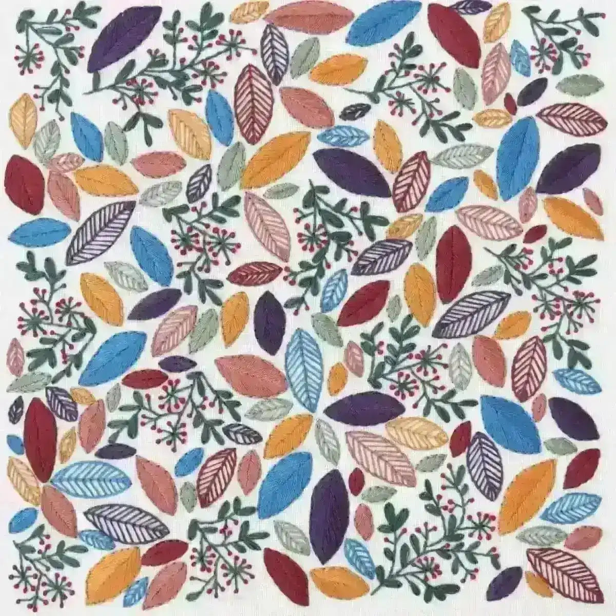 Changing Leaves Hand Embroidery Pattern , PDF Download , StitchDoodles , Embroidery, embroidery hoop, embroidery hoop kit, Embroidery Kit, embroidery kit for adults, embroidery kit fro beginners, embroidery kits for beginners, embroidery pattern, hand embroidery, hand embroidery fabric, hand embroidery seat frame, modern embroidery kits, nurge embroidery hoop, PDF pattern, Printed Pattern , StitchDoodles , shop.stitchdoodles.com