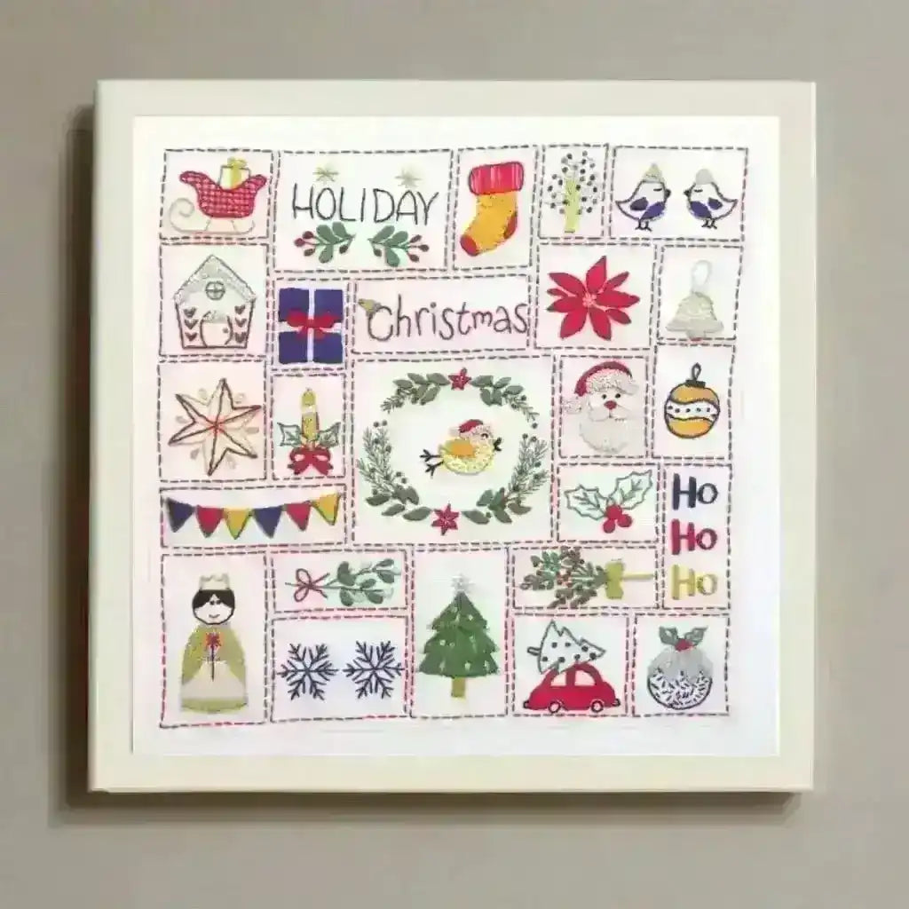 Christmas Advent Calendar Hand Embroidery Kit , Embroidery Kit , StitchDoodles , advent, christmas, christmas advent, christmas gift, embroidery hoop kit, Embroidery Kit, embroidery kit for adults, embroidery kit fro beginners, embroidery kits for adults, embroidery kits for beginners, hand embroidery, hand embroidery kit, modern embroidery kits , StitchDoodles , shop.stitchdoodles.com