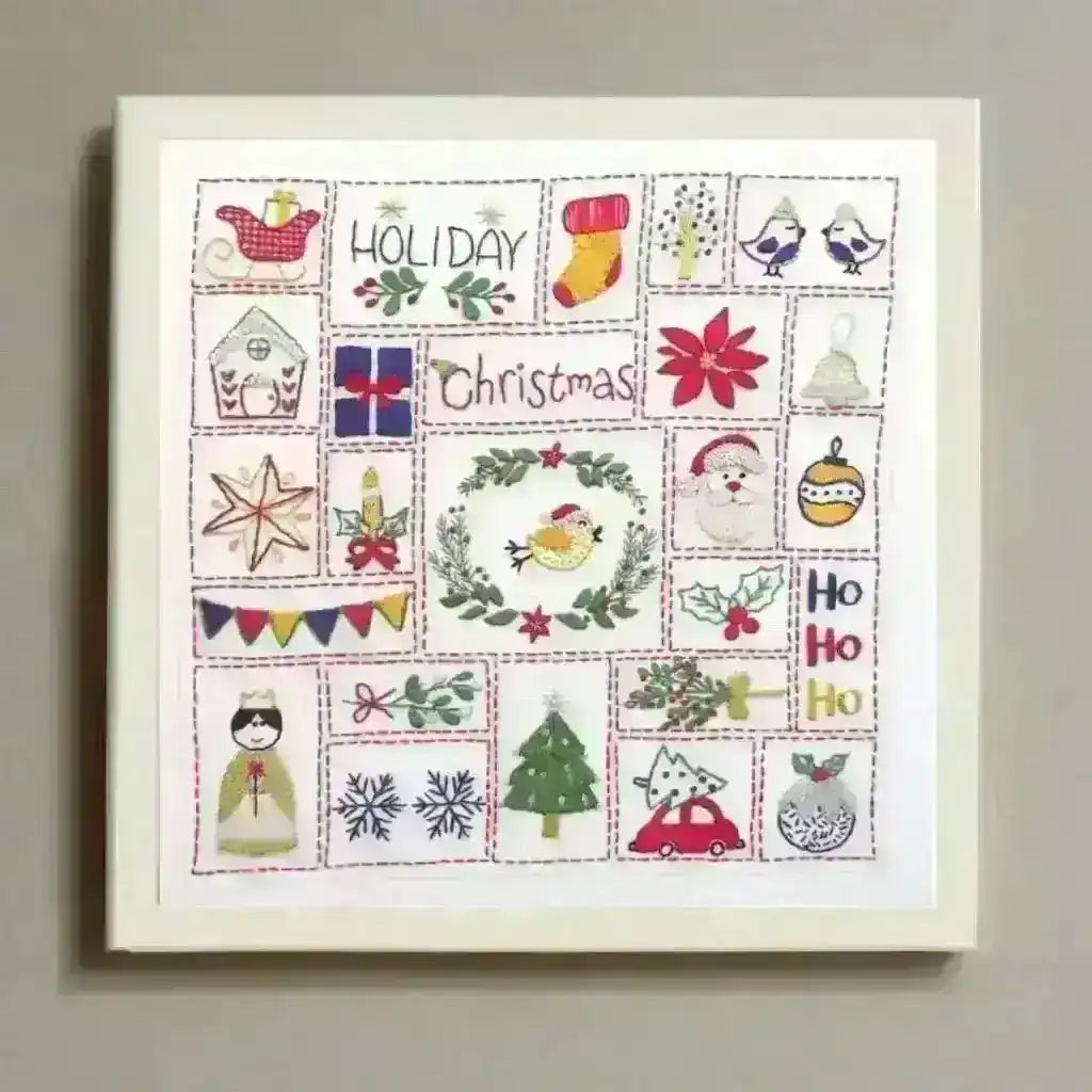 Christmas Advent Calendar Hand Embroidery Kit , Embroidery Kit , StitchDoodles , advent, christmas, christmas advent, christmas gift, embroidery hoop kit, Embroidery Kit, embroidery kit for adults, embroidery kit fro beginners, embroidery kits for adults, embroidery kits for beginners, hand embroidery, hand embroidery kit, modern embroidery kits , StitchDoodles , shop.stitchdoodles.com
