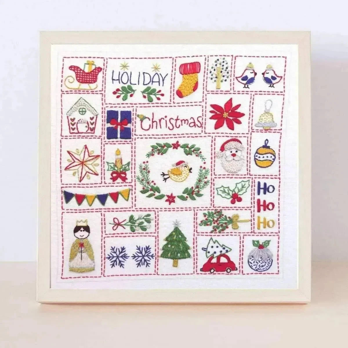 Christmas Advent Calendar Hand Embroidery Kit , Embroidery Kit , StitchDoodles , advent, christmas, christmas advent, christmas gift, embroidery hoop kit, Embroidery Kit, embroidery kit for adults, embroidery kit fro beginners, embroidery kits for adults, embroidery kits for beginners, hand embroidery, hand embroidery kit, modern embroidery kits , StitchDoodles , shop.stitchdoodles.com
