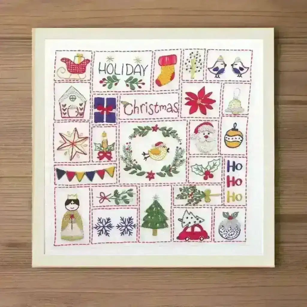 Christmas Advent Calendar Hand Embroidery Pattern , PDF Download , StitchDoodles , christmas, embroidery hoop kit, Embroidery Kit, embroidery kit for adults, embroidery kit fro beginners, embroidery kits for adults, embroidery kits for beginners, modern embroidery kits, pdf , StitchDoodles , shop.stitchdoodles.com