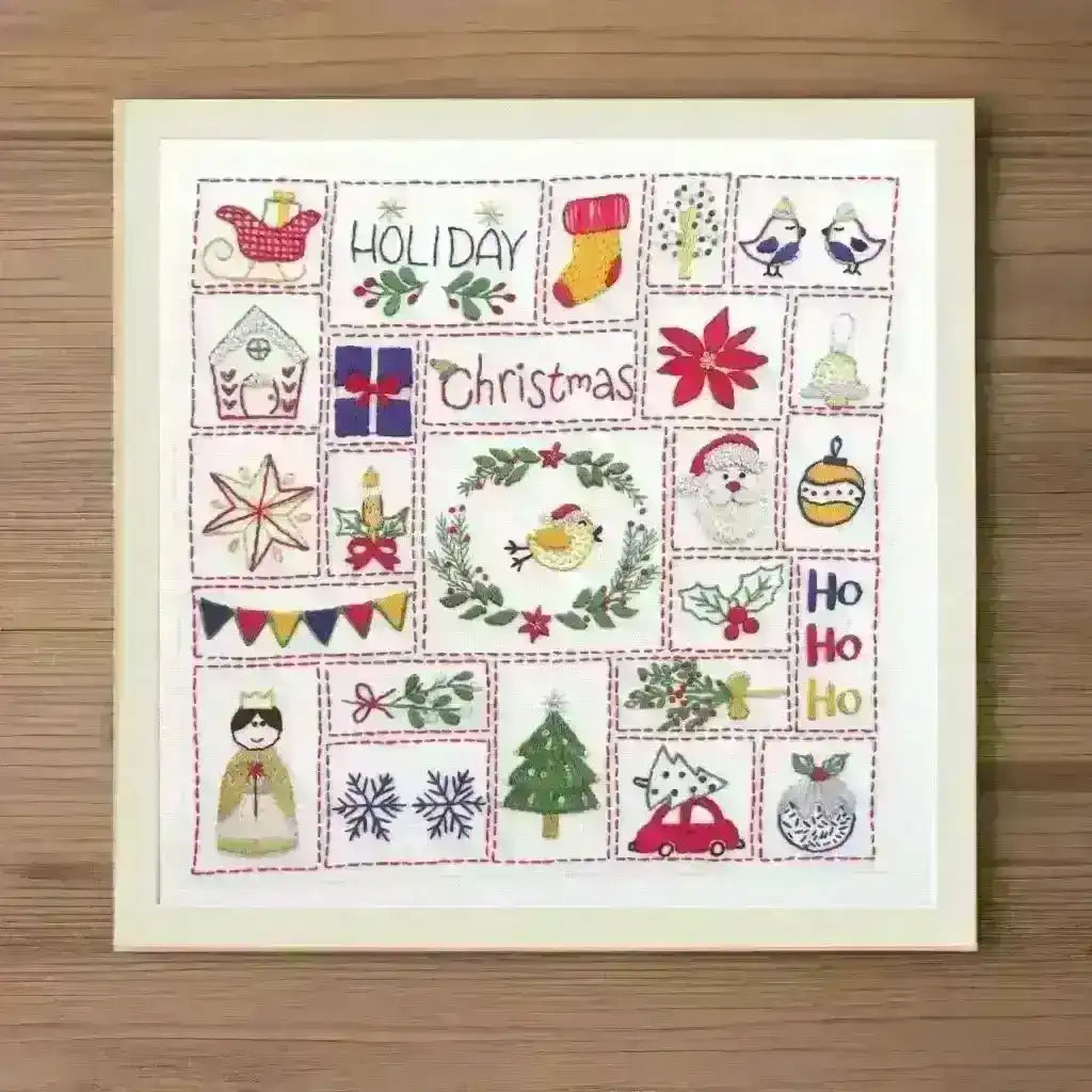 Christmas Advent Calendar Hand Embroidery Pattern , PDF Download , StitchDoodles , christmas, embroidery hoop kit, Embroidery Kit, embroidery kit for adults, embroidery kit fro beginners, embroidery kits for adults, embroidery kits for beginners, modern embroidery kits, pdf , StitchDoodles , shop.stitchdoodles.com