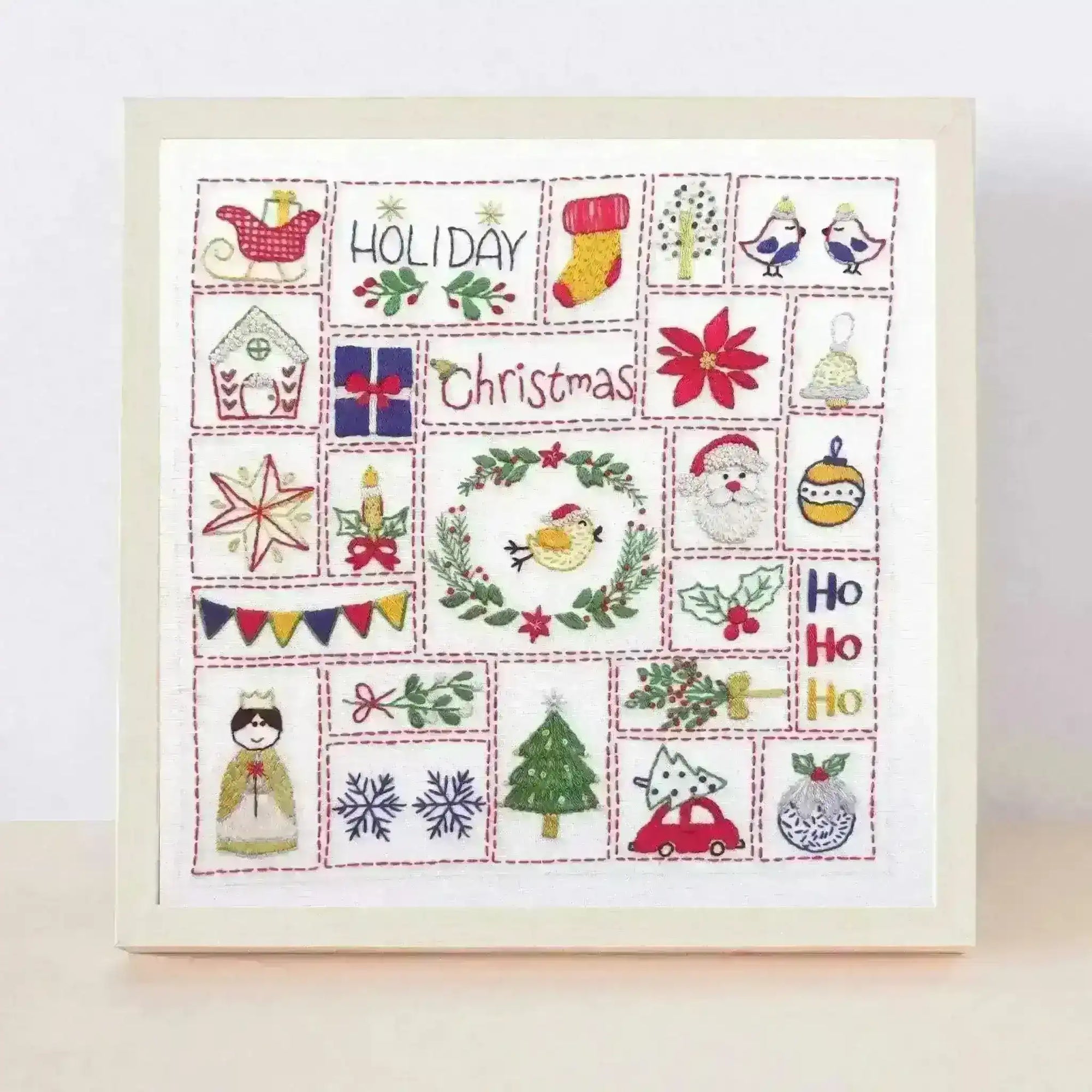 Christmas Advent Calendar Pre Printed Fabric , Pre Printed Fabric Pattern , StitchDoodles , christmas, embroidery hoop kit, Embroidery Kit, embroidery kit for adults, embroidery kit fro beginners, embroidery kits for adults, embroidery kits for beginners, modern embroidery kits, pdf , StitchDoodles , shop.stitchdoodles.com
