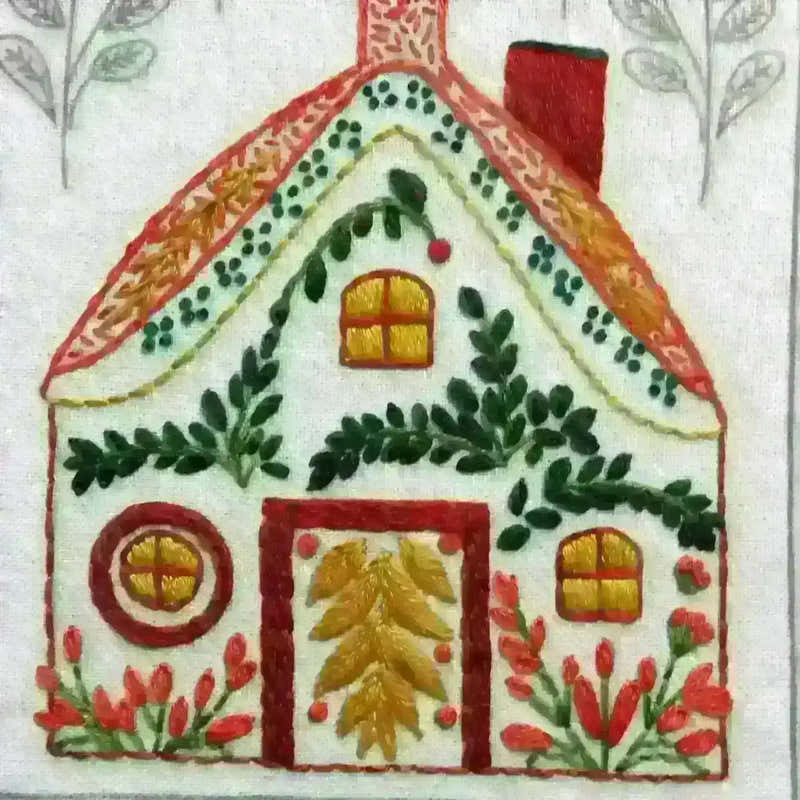 Christmas Folk Embroidery Kit , Hand Embroidery Kit , Thinkific , christmas, christmas advent, Christmas Embroidery, christmas gift, Course, hand embroidery, hand embroidery hoop, hand embroidery kit, hand embroidery pattern, subscriptions, Thinkific , StitchDoodles , shop.stitchdoodles.com