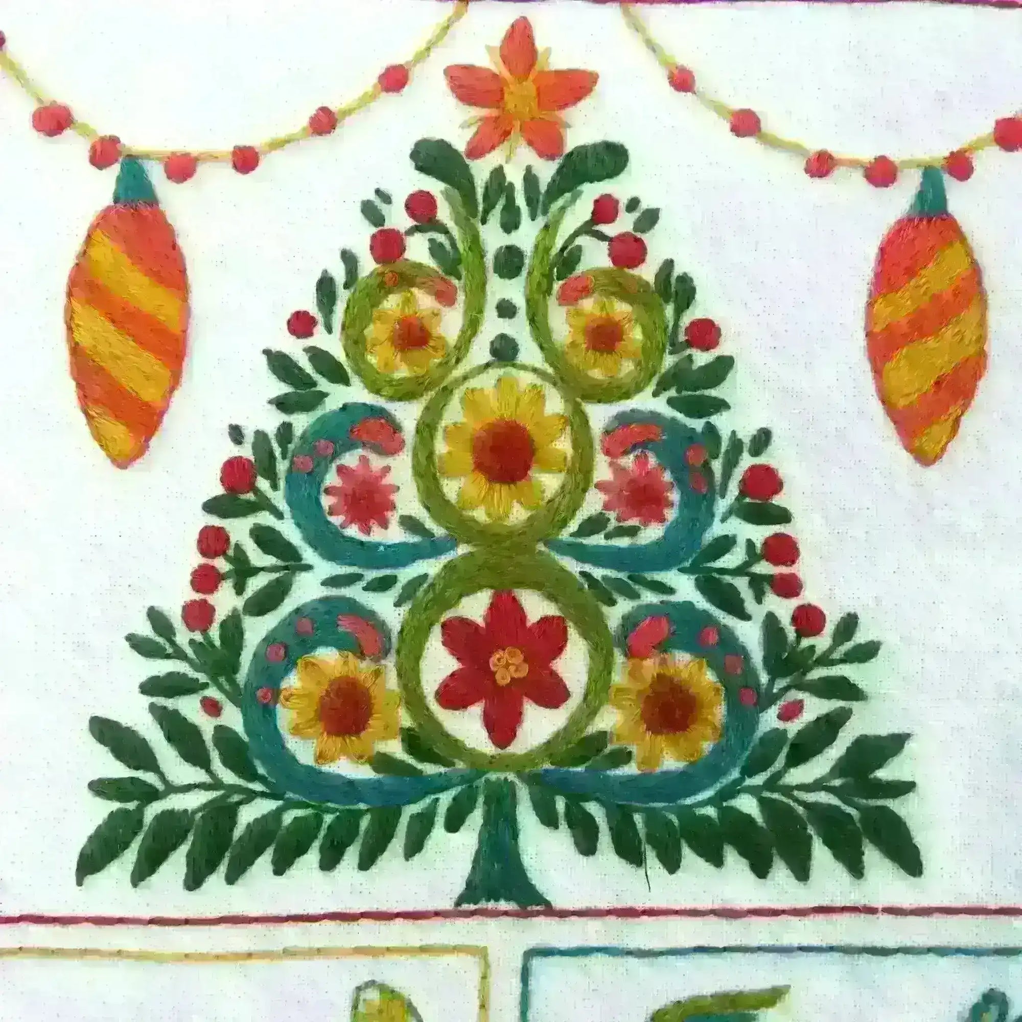 Christmas Folk Embroidery Kit , Hand Embroidery Kit , Thinkific , christmas, christmas advent, Christmas Embroidery, christmas gift, Course, hand embroidery, hand embroidery hoop, hand embroidery kit, hand embroidery pattern, subscriptions, Thinkific , StitchDoodles , shop.stitchdoodles.com
