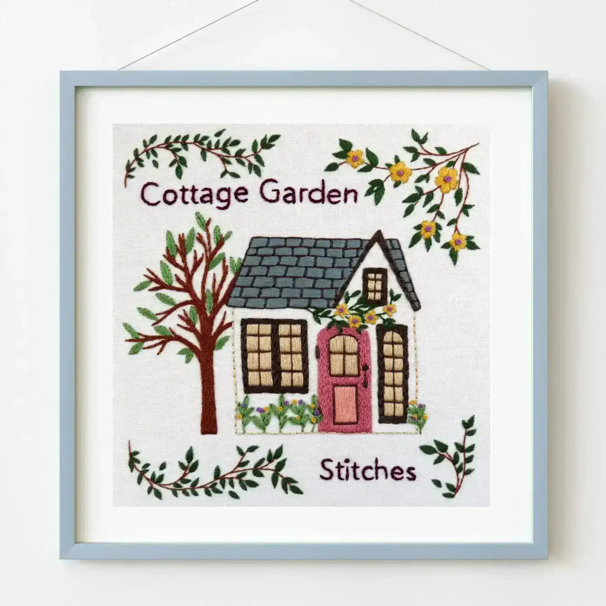 Cottage Garden Stitches Embroidery Designs 1/2/3 Printed Fabric