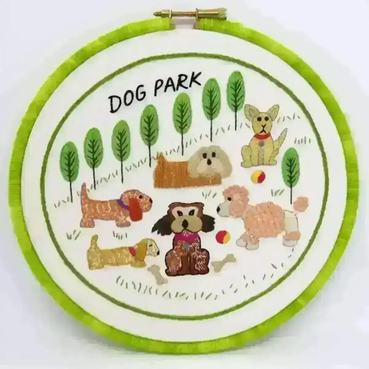 Dog Park Hand Embroidery Pattern , PDF Download , StitchDoodles , beginner embroidery, Embroidery, embroidery hoop, embroidery hoop kit, embroidery kits for adults, embroidery kits for beginners, embroidery pattern, hand embroidery, hand embroidery fabric, hand embroidery seat frame, modern embroidery kits, nurge embroidery hoop, PDF pattern, Printed Pattern, unique embroidery kits , StitchDoodles , shop.stitchdoodles.com