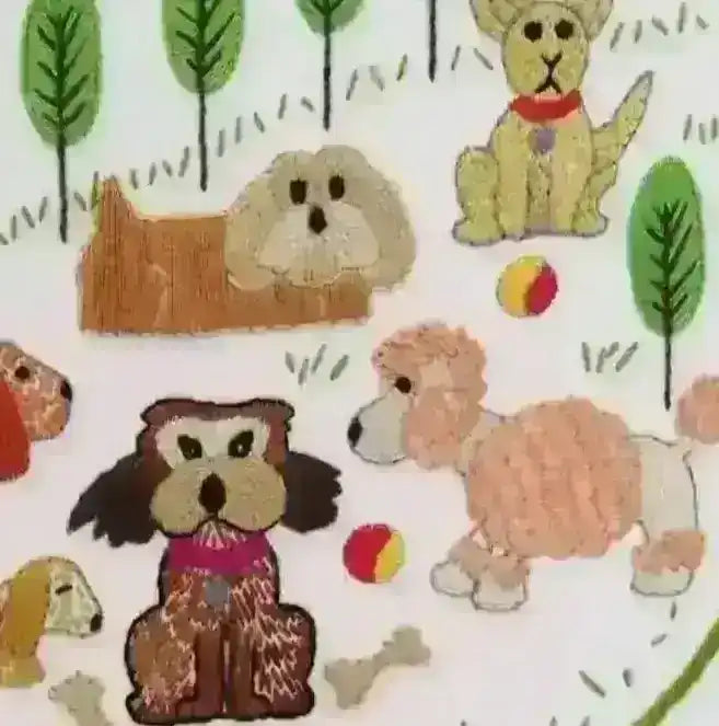 Dog Park Hand Embroidery Pattern , PDF Download , StitchDoodles , beginner embroidery, Embroidery, embroidery hoop, embroidery hoop kit, embroidery kits for adults, embroidery kits for beginners, embroidery pattern, hand embroidery, hand embroidery fabric, hand embroidery seat frame, modern embroidery kits, nurge embroidery hoop, PDF pattern, Printed Pattern, unique embroidery kits , StitchDoodles , shop.stitchdoodles.com