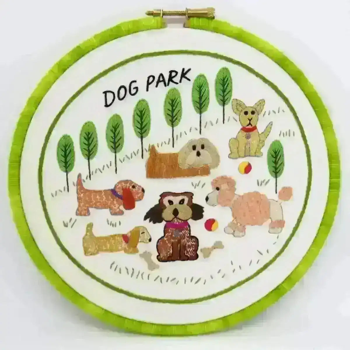 Dog Park Hand Embroidery Pattern , PDF Download , StitchDoodles , beginner embroidery, Embroidery, embroidery hoop, embroidery hoop kit, embroidery kits for adults, embroidery kits for beginners, embroidery pattern, hand embroidery, hand embroidery fabric, hand embroidery seat frame, modern embroidery kits, nurge embroidery hoop, PDF pattern, Printed Pattern, unique embroidery kits , StitchDoodles , shop.stitchdoodles.com