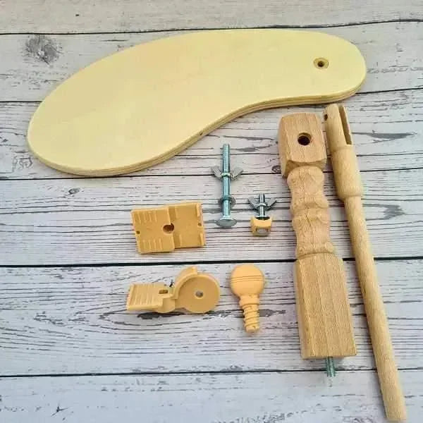 Elbesee Embroidery Seat Stand, high quality wood effect base with polished wood attachments, hand embroidery hoop frame , Hoop , Elbesee , , StitchDoodles , shop.stitchdoodles.com