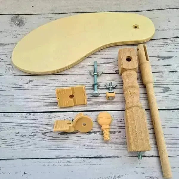 Elbesee Embroidery Seat Stand, high quality wood effect base with polished wood attachments, hand embroidery hoop frame , Hoop , Elbesee , , StitchDoodles , shop.stitchdoodles.com