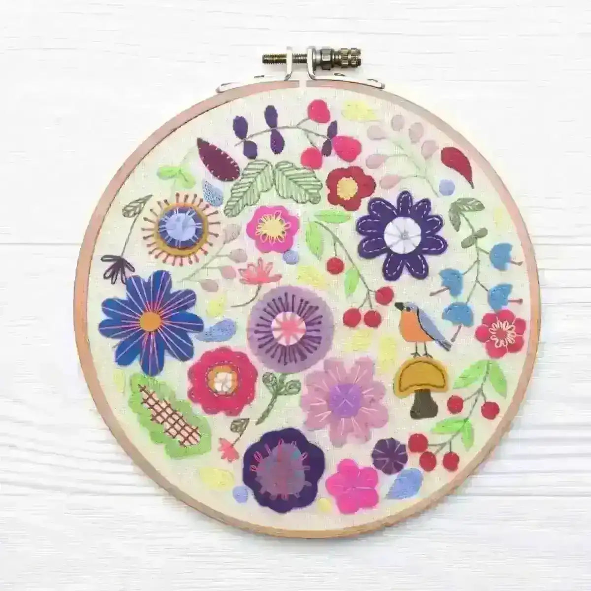 Enchanted Garden, Hand Embroidery Pattern , PDF Download , StitchDoodles , Embroidery, embroidery hoop, embroidery hoop kit, embroidery kits for adults, embroidery kits for beginners, embroidery pattern, flower embroidery, hand embroidery fabric, hand embroidery seat frame, modern embroidery kits, nurge embroidery hoop, Printed Pattern, unique embroidery kits , StitchDoodles , shop.stitchdoodles.com