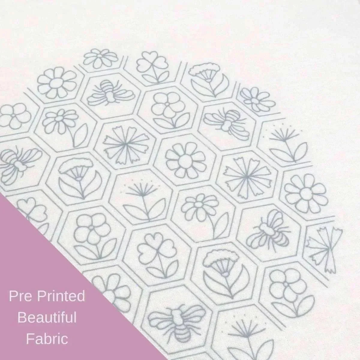 Flower Hive Hand Embroidery Kit , Embroidery Kit , StitchDoodles , beginner embroidery, embroidery hoop kit, embroidery kits for adults, embroidery kits for beginners, flower embroidery, hand embroidery, hand embroidery kit, modern embroidery kits, unique embroidery kits , StitchDoodles , shop.stitchdoodles.com