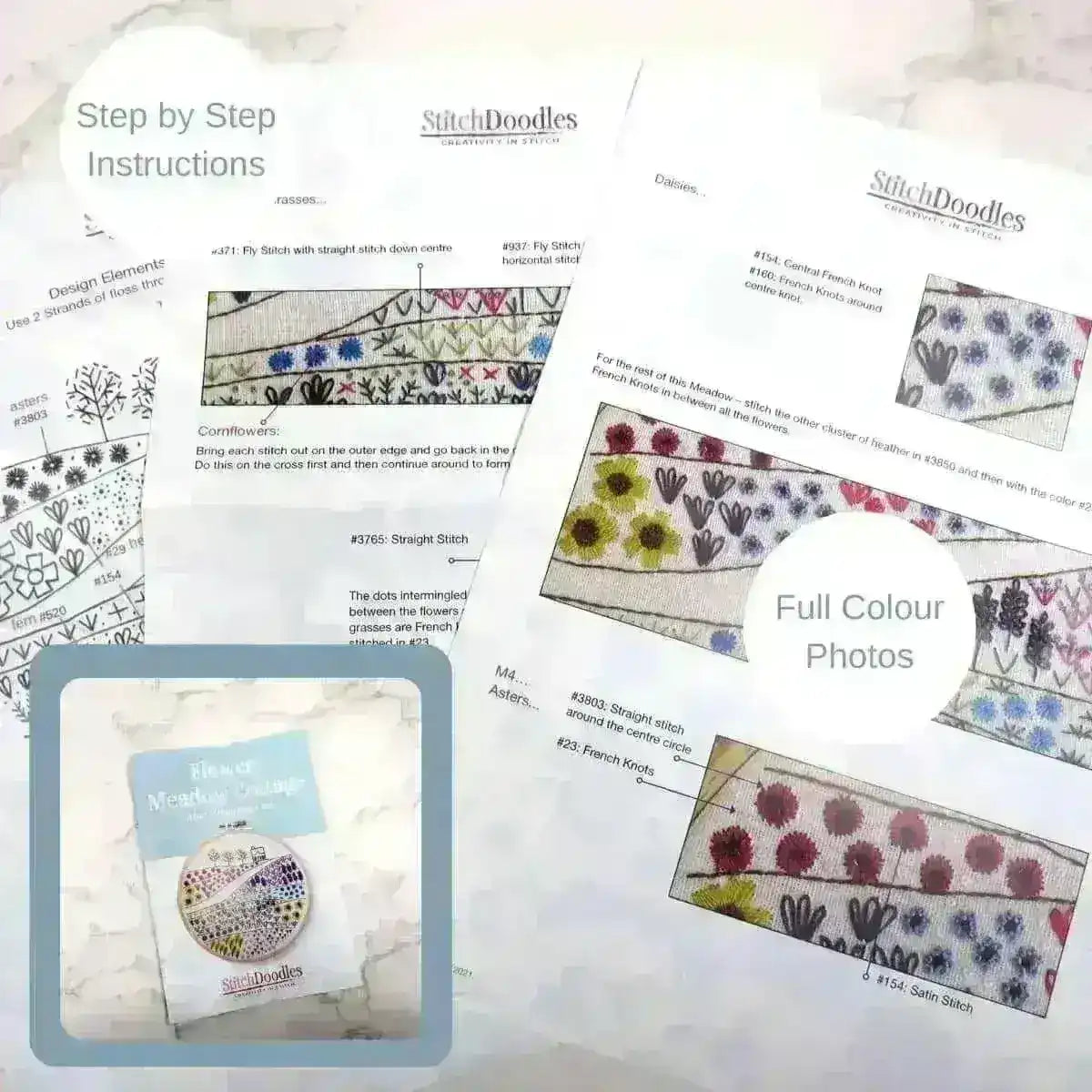 Flower Meadow Cottage Hand Embroidery Kit , Embroidery Kit , StitchDoodles , beginner embroidery, Embroidery, embroidery hoop kit, Embroidery Kit, embroidery kits for adults, embroidery kits for beginners, flower embroidery, hand embroidery, hand embroidery fabric, hand embroidery hoop, hand embroidery kit, hand embroidery pattern, hand embroidery thread, hand stitching, modern embroidery kits, nurge embroidery hoop, unique embroidery kits, wildlife embroidery , StitchDoodles , shop.stitchdoodles.com