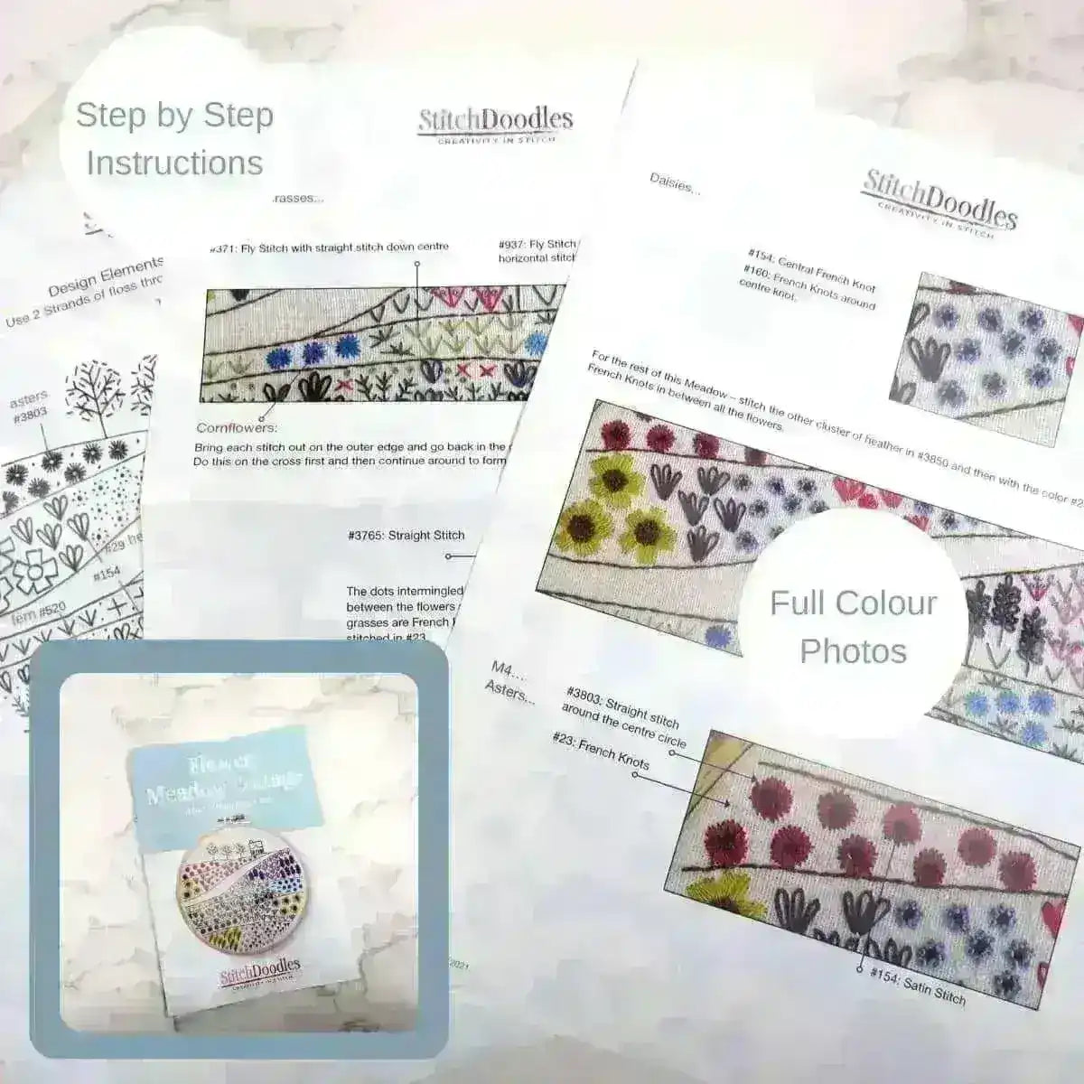 Flower Meadow Cottage Hand Embroidery Kit , Embroidery Kit , StitchDoodles , beginner embroidery, Embroidery, embroidery hoop kit, Embroidery Kit, embroidery kits for adults, embroidery kits for beginners, flower embroidery, hand embroidery, hand embroidery fabric, hand embroidery hoop, hand embroidery kit, hand embroidery pattern, hand embroidery thread, hand stitching, modern embroidery kits, nurge embroidery hoop, unique embroidery kits, wildlife embroidery , StitchDoodles , shop.stitchdoodles.com