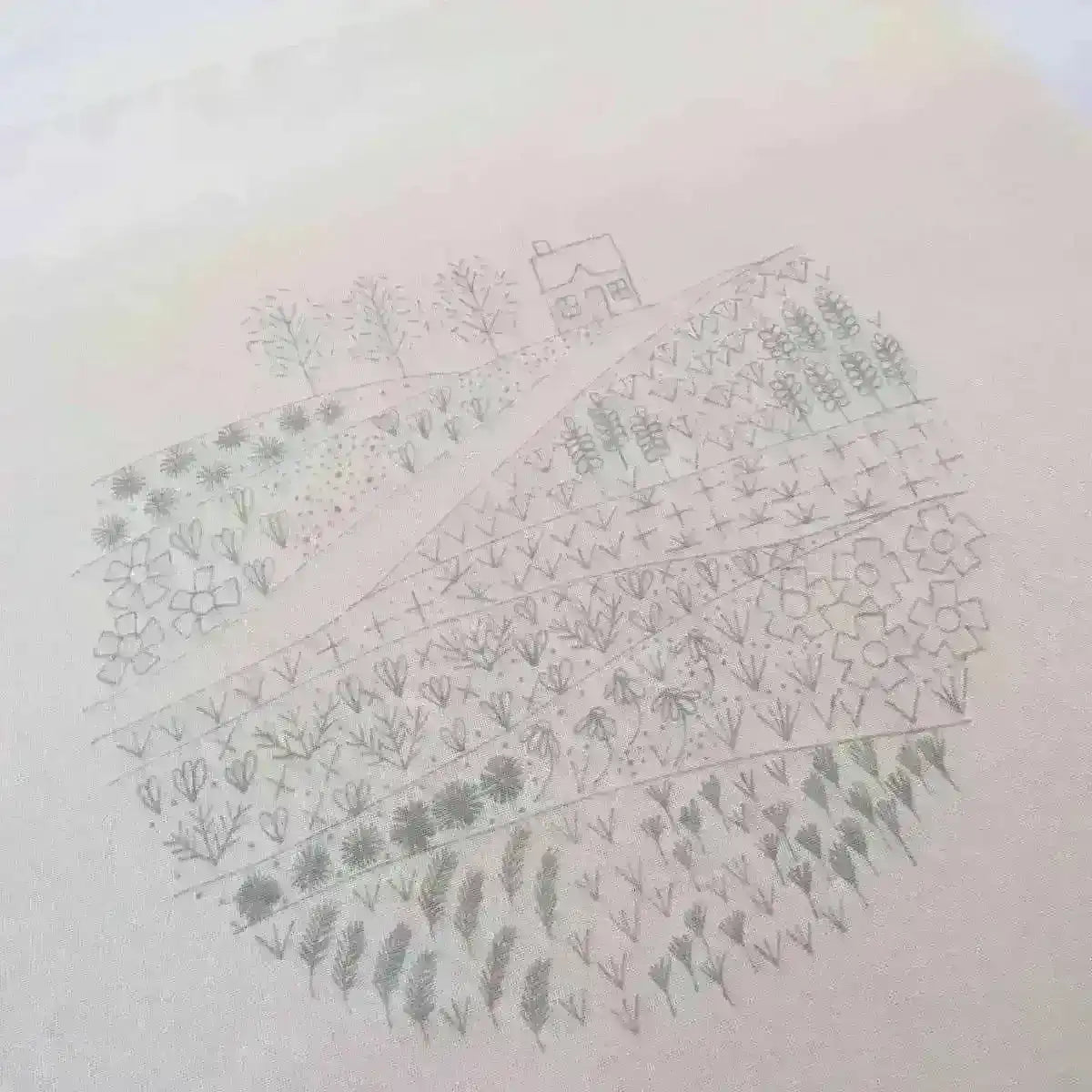 Flower Meadow Cottage, Pre Printed Embroidery Fabric Panel PLUS PDF Pattern , Pre Printed Fabric Pattern , StitchDoodles , embroidery hoop kit, embroidery kits for adults, embroidery kits for beginners, embroidery pattern, flower embroidery, hand embroidery, hand embroidery fabric, hand embroidery kit, hand embroidery pattern, modern embroidery kits, nurge embroidery hoop, PDF pattern, unique embroidery kits, wildlife embroidery , StitchDoodles , shop.stitchdoodles.com