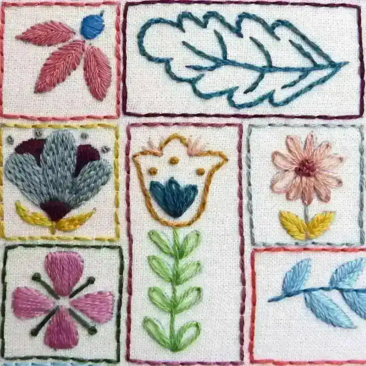 Flowery Folk, Hand Embroidery Pattern , PDF Download , StitchDoodles , embroidery hoop kit, embroidery kits for adults, embroidery kits for beginners, embroidery patern, flower embroidery, hand embroidery, modern embroidery kits, PDF pattern, unique embroidery kits , StitchDoodles , shop.stitchdoodles.com