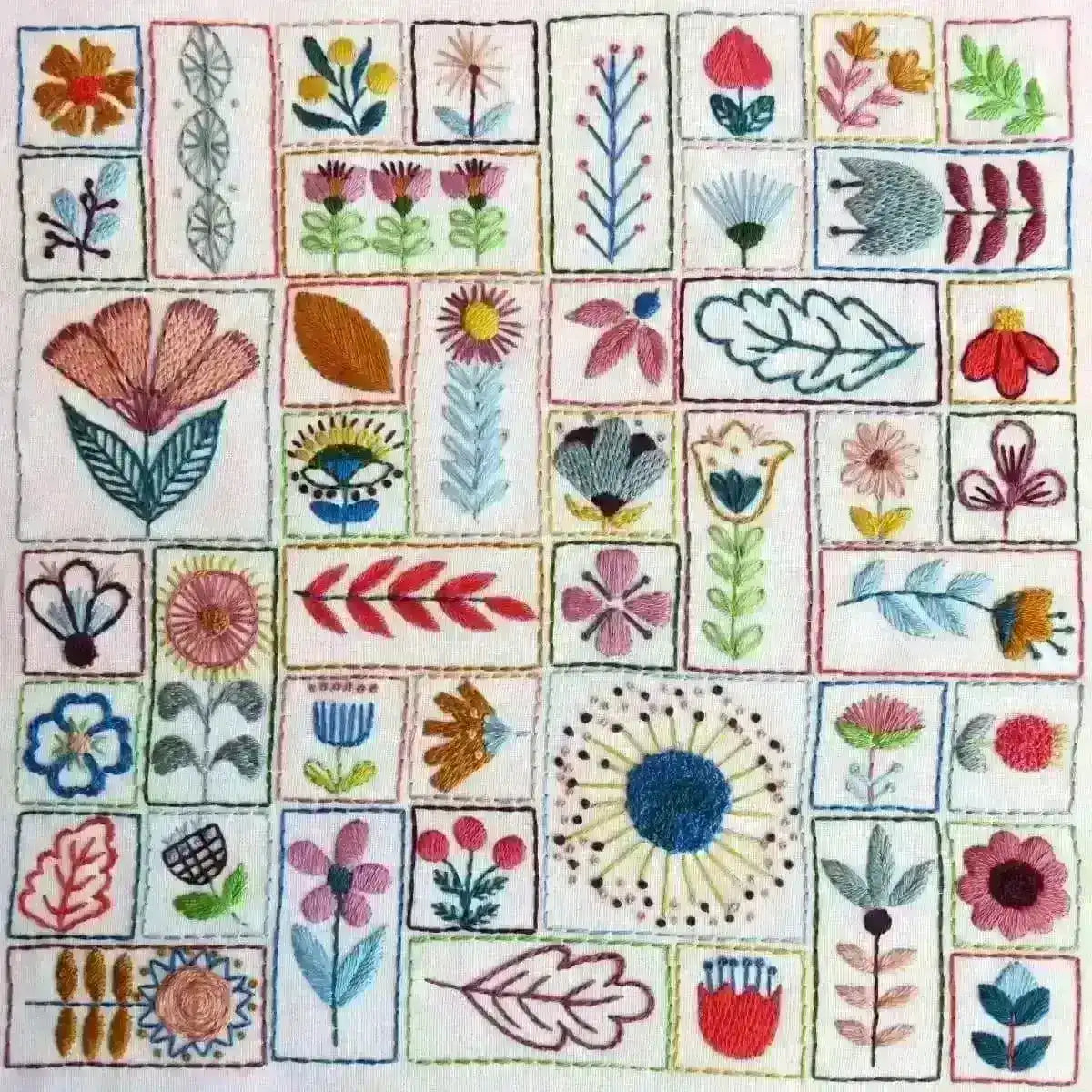 Flowery Folk, Hand Embroidery Pattern , PDF Download , StitchDoodles , embroidery hoop kit, embroidery kits for adults, embroidery kits for beginners, embroidery patern, flower embroidery, hand embroidery, modern embroidery kits, PDF pattern, unique embroidery kits , StitchDoodles , shop.stitchdoodles.com