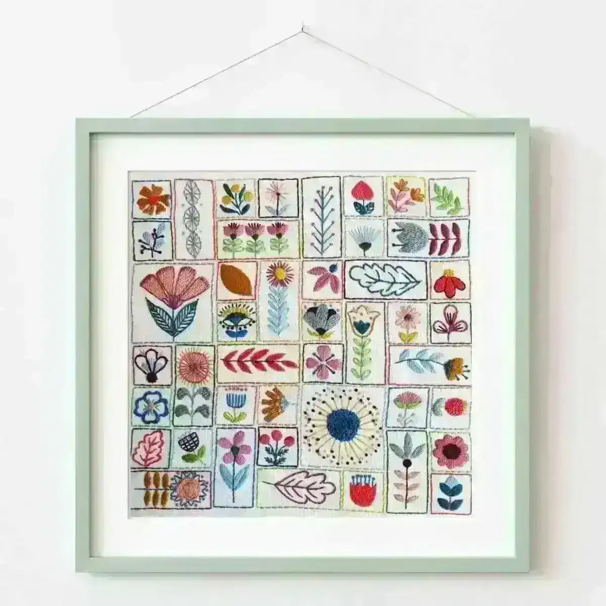 Flowery Folk, Hand Embroidery Pattern , PDF Download , StitchDoodles , embroidery hoop kit, embroidery kits for adults, embroidery kits for beginners, embroidery patern, flower embroidery, hand embroidery, modern embroidery kits, PDF pattern, unique embroidery kits , StitchDoodles , shop.stitchdoodles.com