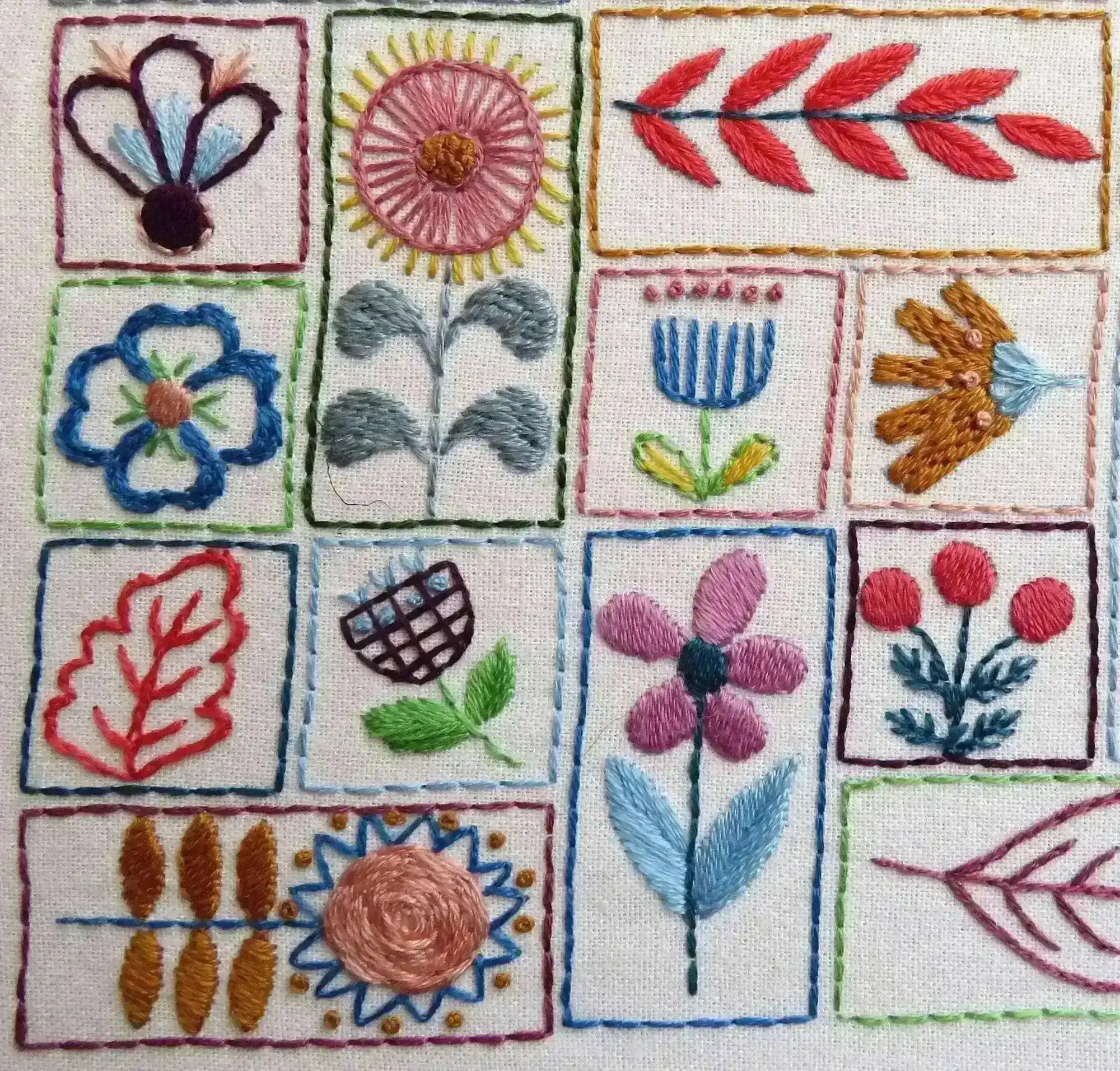 Flowery Folk, Hand Embroidery Pattern , PDF Download , StitchDoodles , embroidery hoop kit, embroidery kits for adults, embroidery kits for beginners, embroidery patern, flower embroidery, hand embroidery, modern embroidery kits, PDF pattern, unique embroidery kits , StitchDoodles , shop.stitchdoodles.com
